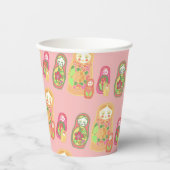 Gobelets En Papier Matryoshka (Recto)