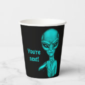 Gobelets En Papier Mauvais Alien, Tu es le prochain ! (Verso)