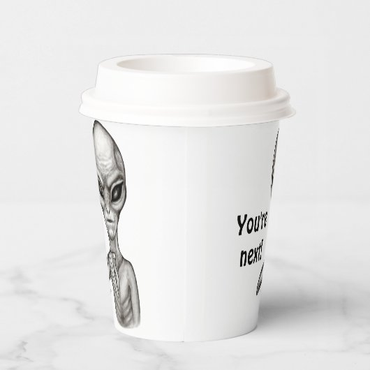 Gobelets En Papier Mauvais Alien, Tu es le prochain ! (Droite)