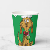 Gobelets En Papier Max the Dog in Santa Hat (Verso)