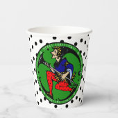 Gobelets En Papier Maxfield Parrish-y Elf de Noël (Verso)