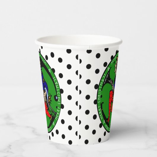 Gobelets En Papier Maxfield Parrish-y Elf de Noël (Droite)