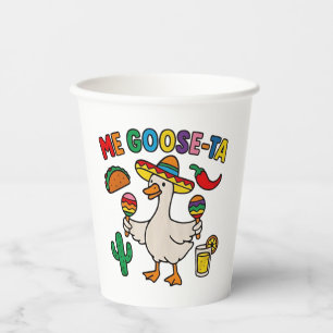 Gobelets En Papier Me Goose-Ta Funny Mexicain Espagnol Oie