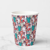 Gobelets En Papier Médecin et Motif de chirurgien (Recto)