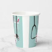 Gobelets En Papier Médecin Médicale, infirmière ou aidante de carrièr (Gauche)