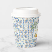 Gobelets En Papier Mediterranean Citrus Baby Shower (Recto)