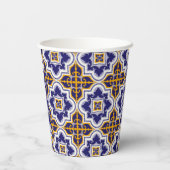 Gobelets En Papier Mediterranean Pattern Kitchen (Verso)