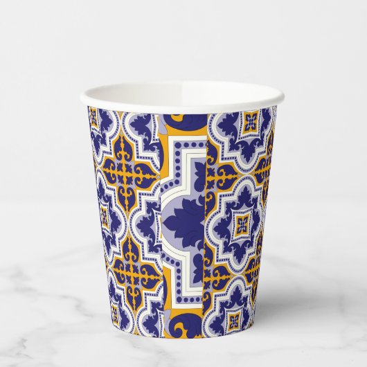 Gobelets En Papier Mediterranean Pattern Kitchen (Gauche)