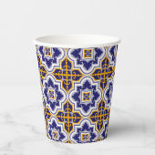 Gobelets En Papier Mediterranean Pattern Kitchen (Recto)