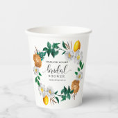 Gobelets En Papier Méditerranée Italie Carreaux Bleus Enterrement de  (Recto)