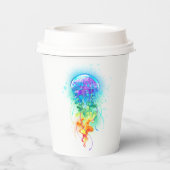 Gobelets En Papier Méduse arc-en-ciel (Verso)