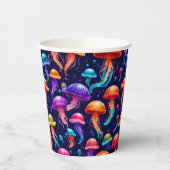 Gobelets En Papier Méduse colorée (Gauche)