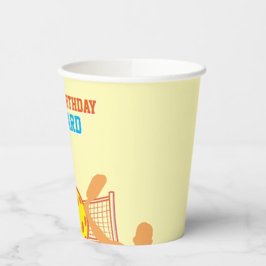 Gobelets En Papier Meilleur Joueur de Pickleball Amusant fête d'anniv (Gauche)