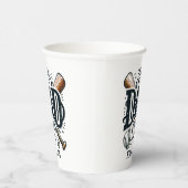 Gobelets En Papier Meilleur papa de baseball (Droite)