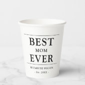 Gobelets En Papier Meilleure maman jamais mère mère cadeau (Recto)