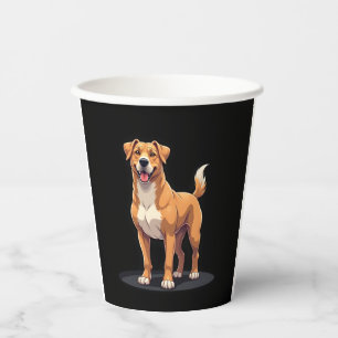 Gobelets En Papier Meilleure vie avec T-shirt Dogo Canario Long Sleev