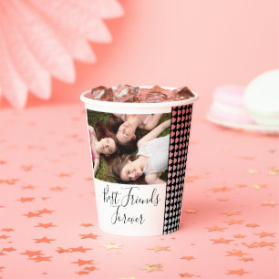 Gobelets En Papier Meilleurs Amis Pour Toujours Pink Heart Friendship