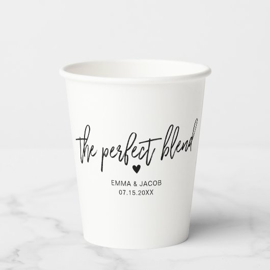 Gobelets En Papier Mélange parfait, thé ou café (Verso)