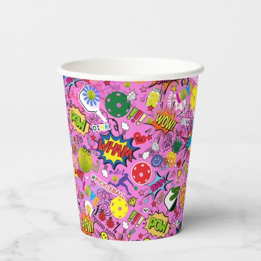 Gobelets En Papier 😍 mélangé rose (Verso)