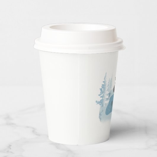 Gobelets En Papier Melting Snowman avec cacao (Droite)