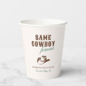 Gobelets En Papier Même Cowboy Forever Bachelorette Week-end (Verso)