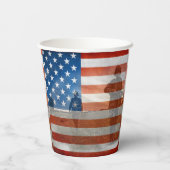Gobelets En Papier Memorial Day /drapeau américain (Verso)