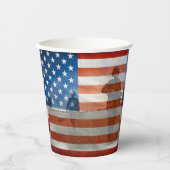 Gobelets En Papier Memorial Day /drapeau américain (Recto)
