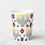 Gobelets En Papier Menorahs colorés Hanoukka 8 oz.<br><div class="desc">Tasses en papier "Hanoukka Colorful Menorahs" 8 oz. Profitez également des assiettes en papier assorties et des serviettes en papier. Personnalisez en ajoutant du texte. Choisissez votre style de police, votre couleur et votre taille préférés. Merci de vous être arrêté et de faire du shopping. Heureux Hanoukka/Chanukah Sameach ! Taille...</div>