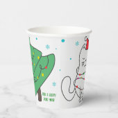 Gobelets En Papier Meowy Christmas Chat Holiday (Droite)