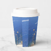 Gobelets En Papier Mer bleue grecque (Gauche)