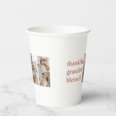 Gobelets En Papier Merci gracieux béni | Trois photos (Droite)