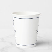 Gobelets En Papier Merci Mariage d'Ancre Vague Bleue V2 ID836 (Droite)