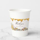 Gobelets En Papier Merci Pour L'Abeille Ici (Recto)