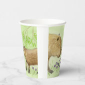 Gobelets En Papier Mère et bébé Capybara (Droite)