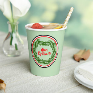 Gobelets En Papier Meri Kirihimete Maori Joyeux Noël