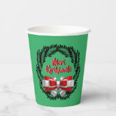 Gobelets En Papier Meri Kirihimete Maori pour Joyeux Noël (Verso)