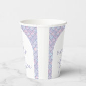 Gobelets En Papier Mermaid 1er Anniversaire Sous Le Sea Party (Droite)