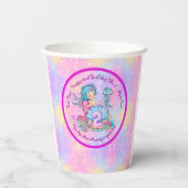 Gobelets En Papier Mermaid 2e anniversaire Modifier Modifier le texte (Verso)