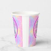 Gobelets En Papier Mermaid 2e anniversaire Modifier Modifier le texte (Droite)