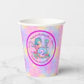 Gobelets En Papier Mermaid 2e anniversaire Modifier Modifier le texte (Recto)