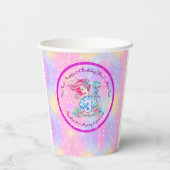 Gobelets En Papier Mermaid 3e anniversaire Modifier Modifier Modifier (Verso)