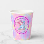 Gobelets En Papier Mermaid 3e anniversaire Modifier Modifier Modifier (Recto)