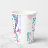 Gobelets En Papier Mermaid 5e anniversaire Plongée dans cinq papiers (Droite)