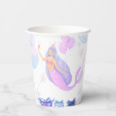 Gobelets En Papier Mermaid Birthday (Verso)