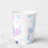 Gobelets En Papier Mermaid Birthday (Droite)