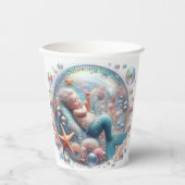 Gobelets En Papier Mermaid Christening (Recto)