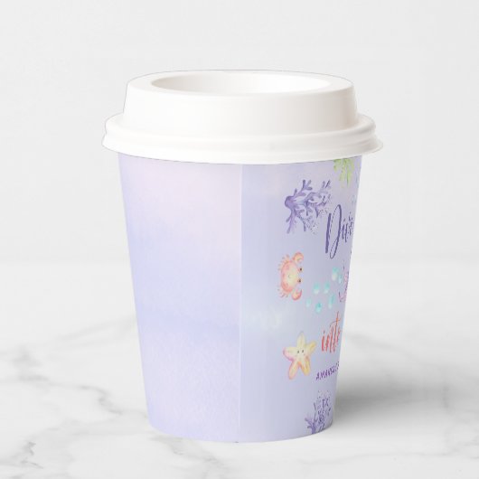 Gobelets En Papier Mermaid Girl Dive In Five 5th Birthday Party (Droite)