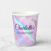 Gobelets En Papier Mermaid Splish Pool Party Fille Anniversaire (Gauche)