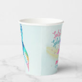 Gobelets En Papier Mermaid Tail Glitter under the sea birthday (Droite)