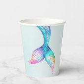 Gobelets En Papier Mermaid Tail Onder the sea 1st birthday (Verso)